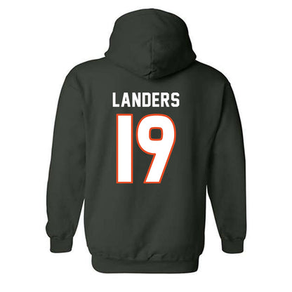 Miami - NCAA Women's Soccer : Maddie Landers - Replica Shersey Hooded Sweatshirt-1