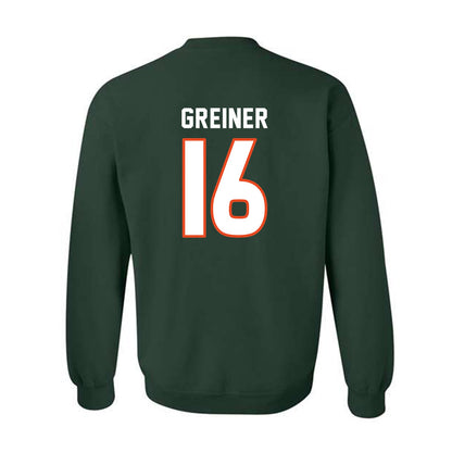 Miami - NCAA Women's Soccer : Sarah Greiner - Replica Shersey Crewneck Sweatshirt-1