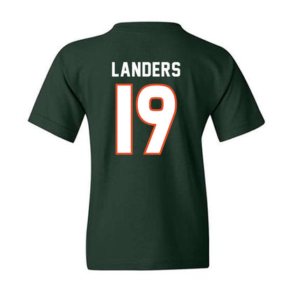 Miami - NCAA Women's Soccer : Madison Landers - Replica Shersey Youth T-Shirt-1