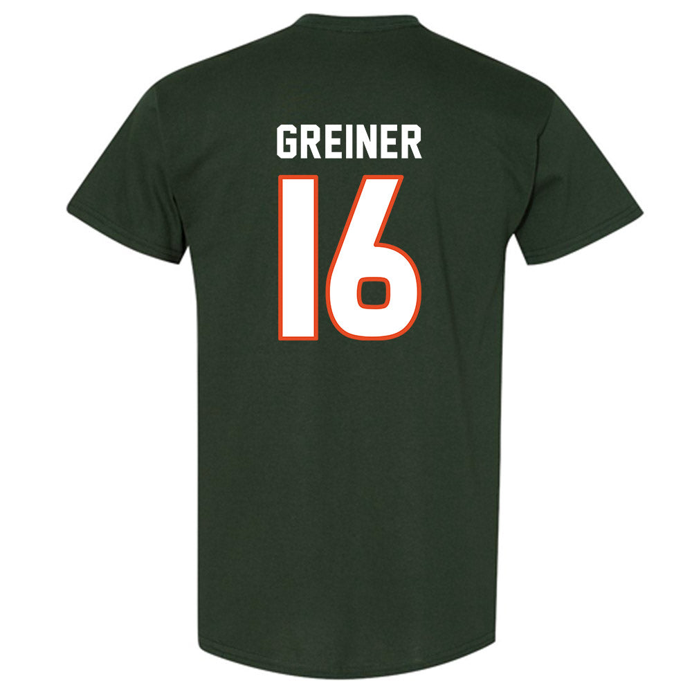Miami - NCAA Women's Soccer : Sarah Greiner - Replica Shersey T-Shirt-1
