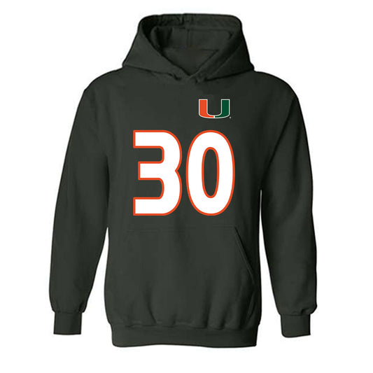 Miami - NCAA Women's Soccer : Zoe Shepherd - Replica Shersey Hooded Sweatshirt