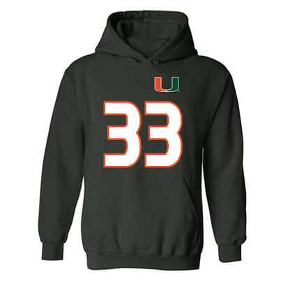 Miami - NCAA Women's Soccer : Hanna Moore - Replica Shersey Hooded Sweatshirt