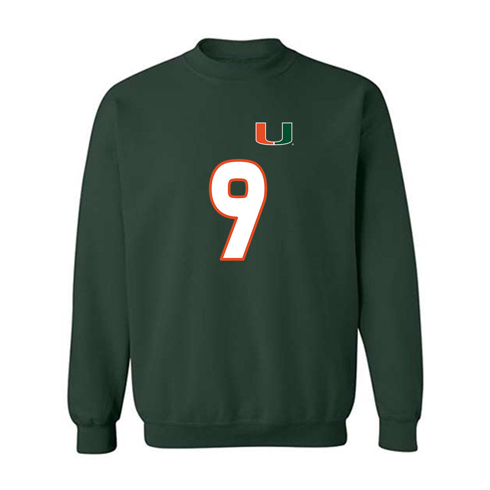 Miami - NCAA Women's Soccer : Giovana Canali - Replica Shersey Crewneck Sweatshirt-0