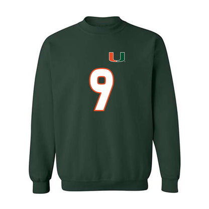 Miami - NCAA Women's Soccer : Giovana Canali - Replica Shersey Crewneck Sweatshirt-0