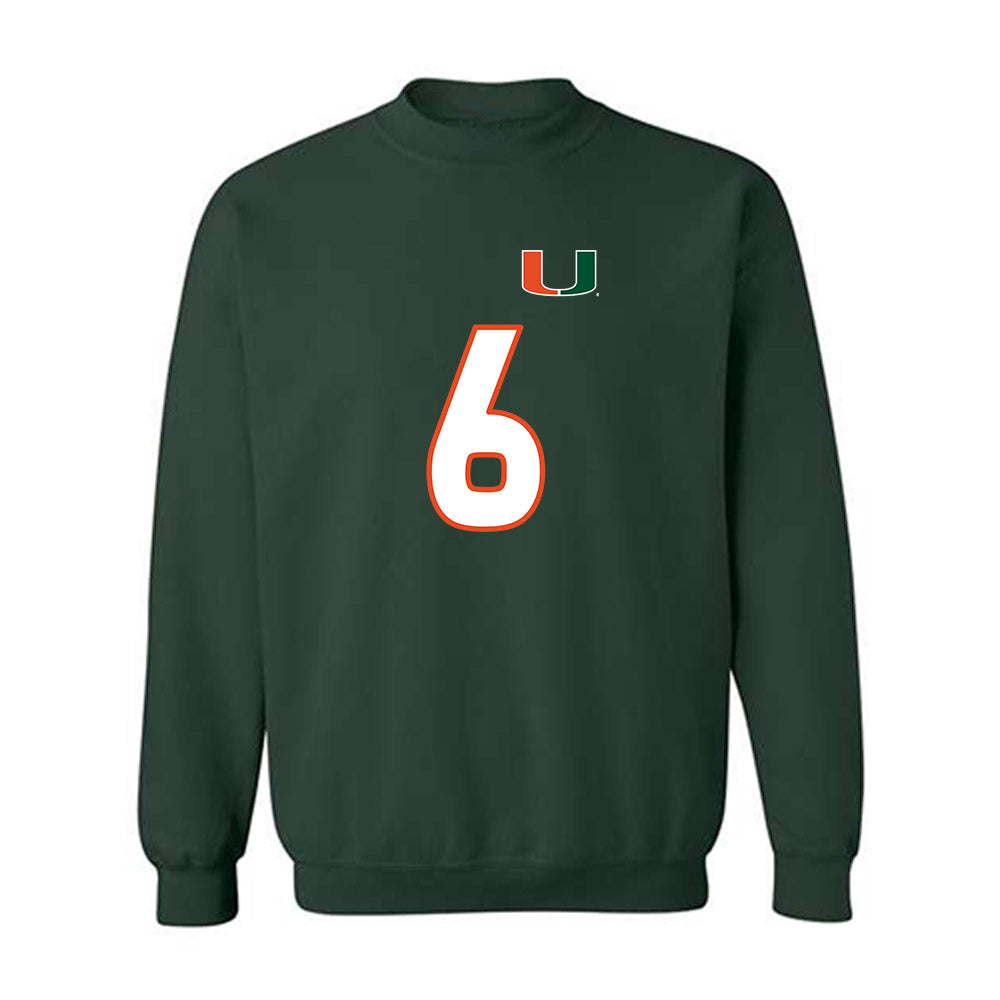 Miami - NCAA Women's Soccer : Tori Grambo - Replica Shersey Crewneck Sweatshirt