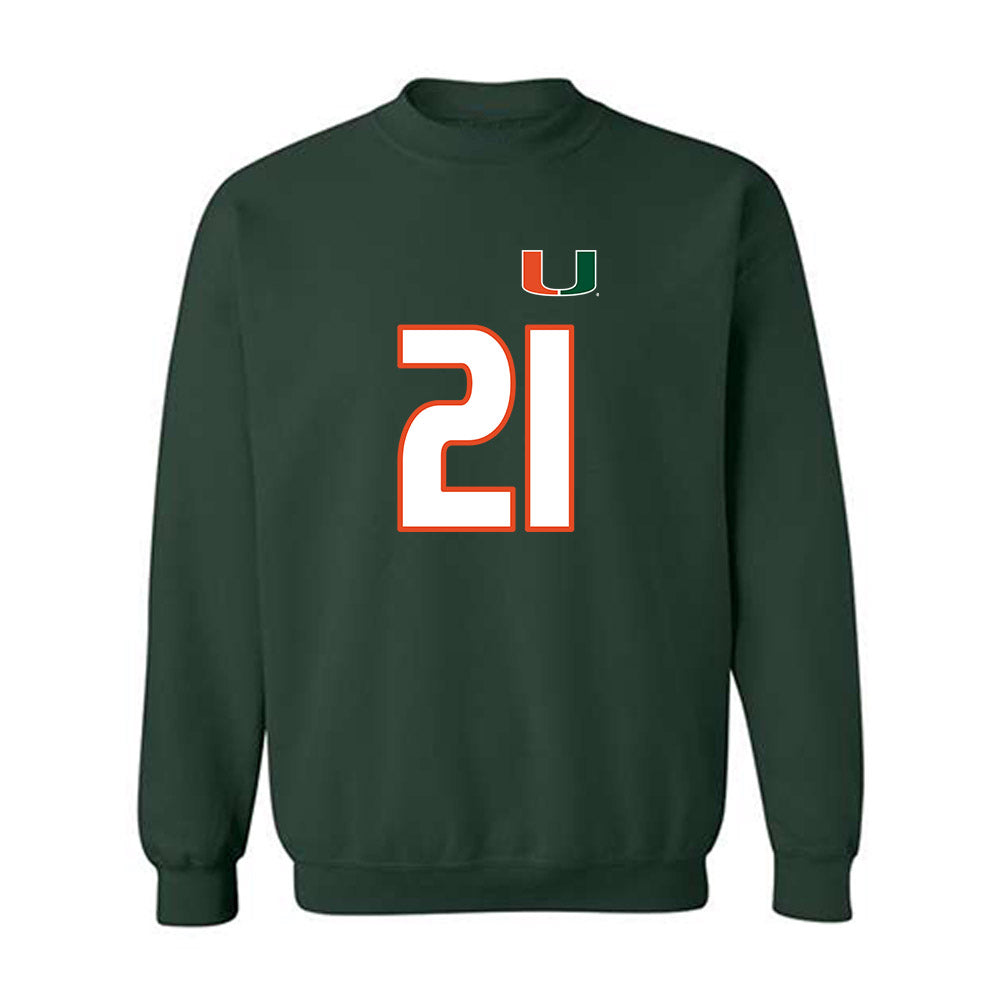 Miami - NCAA Women's Soccer : Kyla Gallagher - Replica Shersey Crewneck Sweatshirt