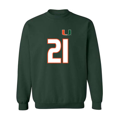 Miami - NCAA Women's Soccer : Kyla Gallagher - Replica Shersey Crewneck Sweatshirt