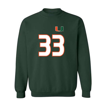 Miami - NCAA Women's Soccer : Hanna Moore - Replica Shersey Crewneck Sweatshirt