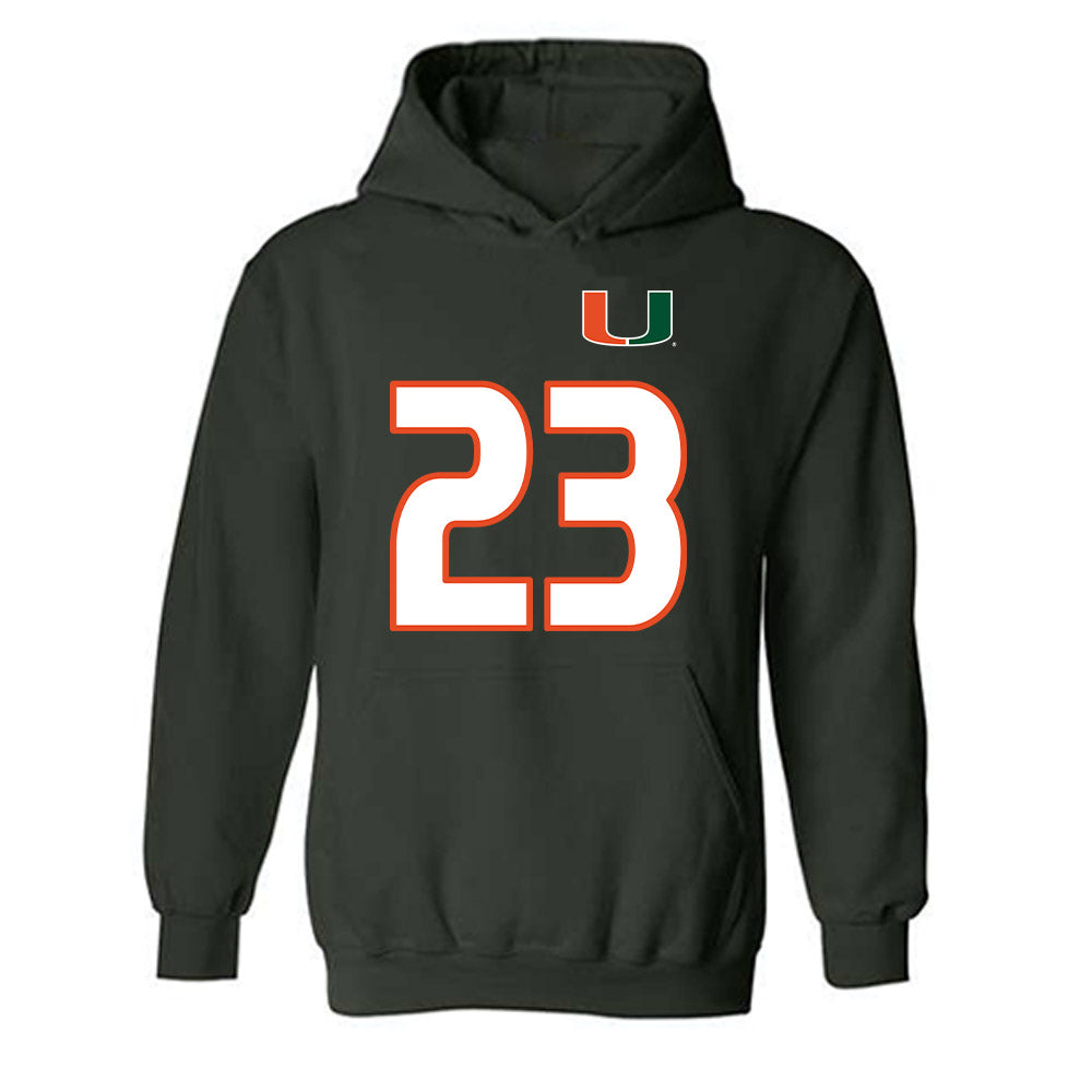 Miami - NCAA Women's Soccer : Faith Graziano - Replica Shersey Hooded Sweatshirt