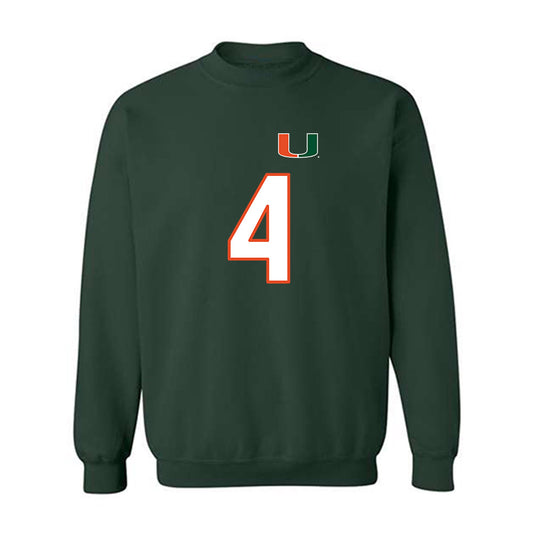 Miami - NCAA Women's Soccer : samantha marella - Replica Shersey Crewneck Sweatshirt-0
