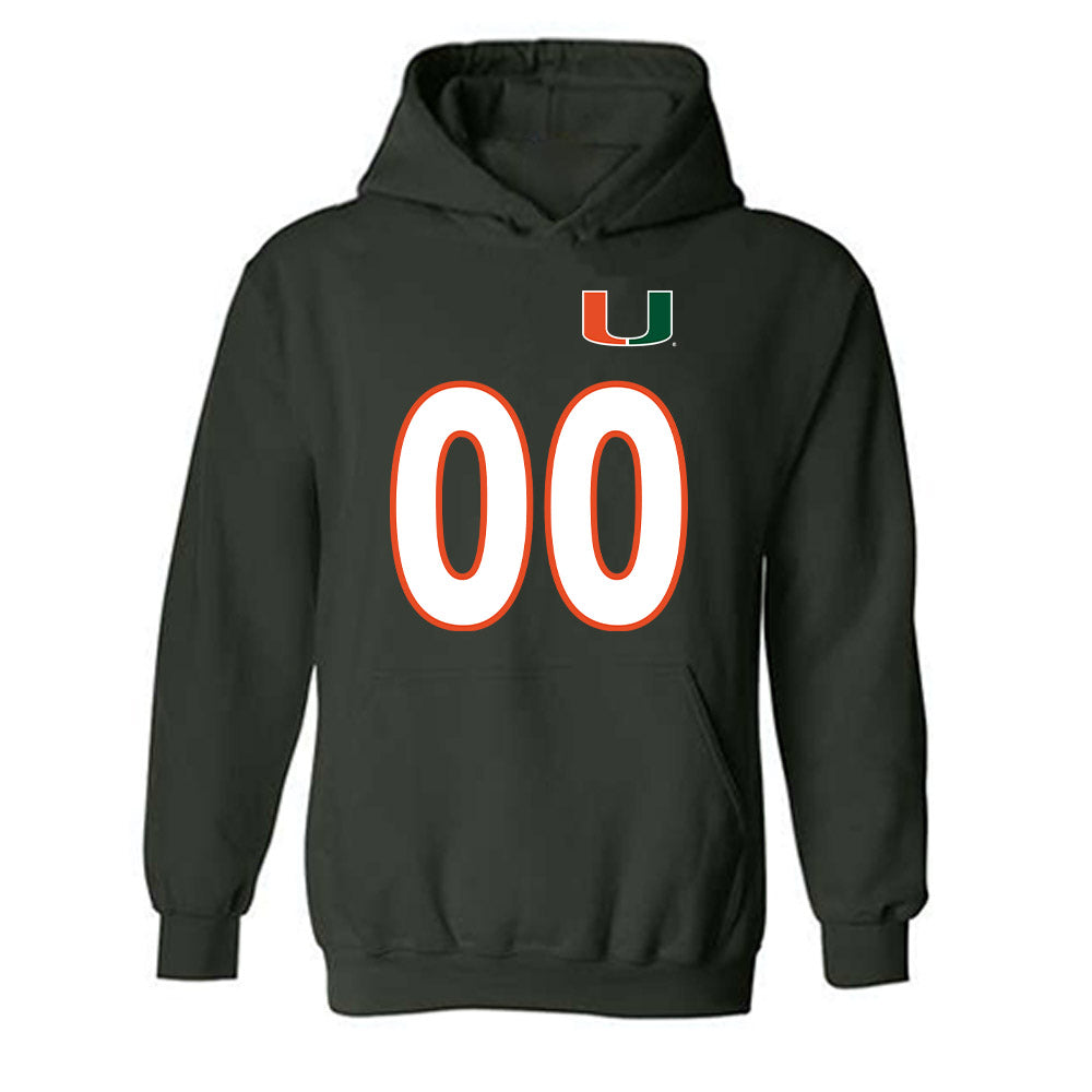 Miami - NCAA Women's Soccer : Claireese Foley - Replica Shersey Hooded Sweatshirt