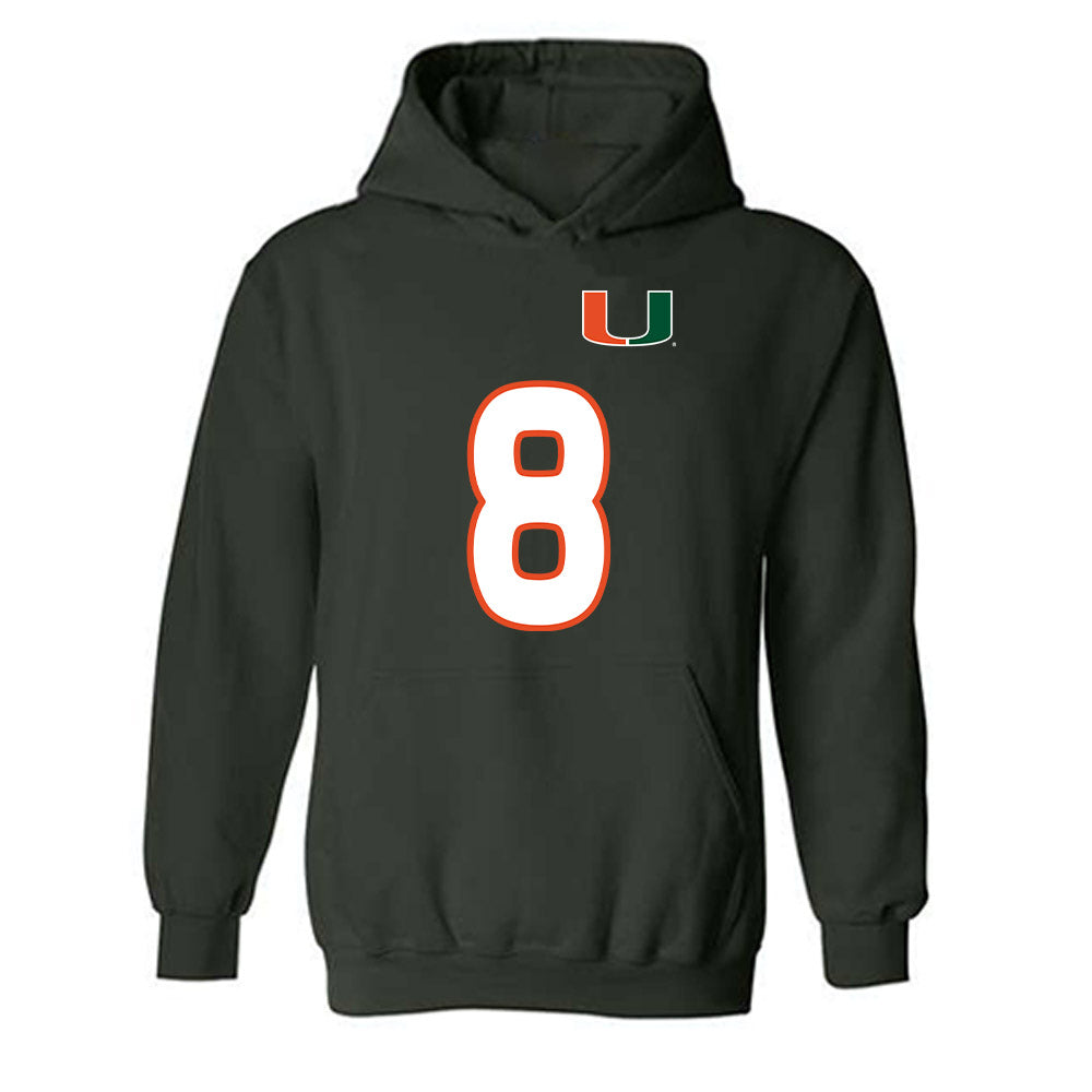 Miami - NCAA Women's Soccer : Ciara Alarcon - Replica Shersey Hooded Sweatshirt