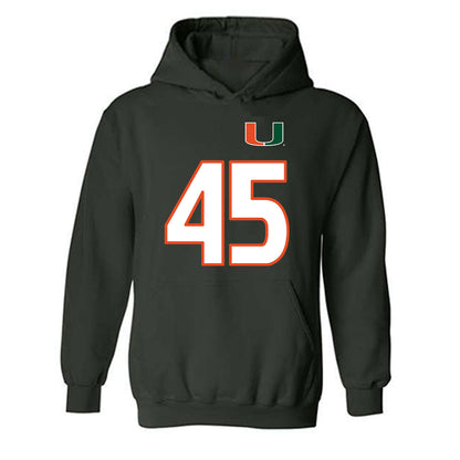 Miami - NCAA Women's Soccer : Gray Willson - Replica Shersey Hooded Sweatshirt