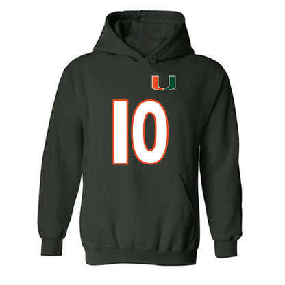 Miami - NCAA Women's Soccer : Julia Edwards - Replica Shersey Hooded Sweatshirt