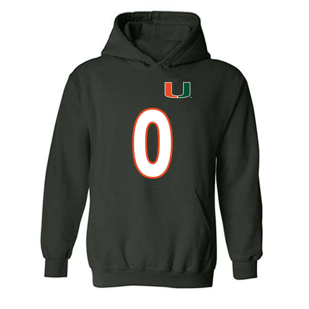 Miami - NCAA Women's Soccer : Vikki Alonzo - Replica Shersey Hooded Sweatshirt-0