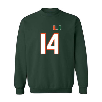 Miami - NCAA Women's Soccer : Taylor Maxwell - Replica Shersey Crewneck Sweatshirt-0