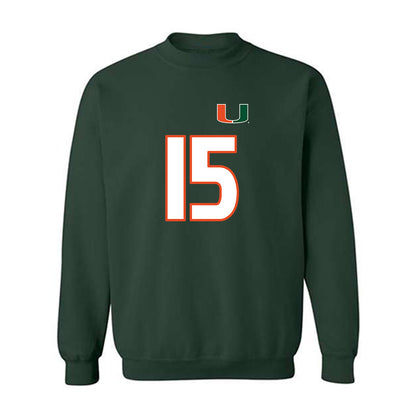 Miami - NCAA Women's Soccer : Allie Serlenga - Replica Shersey Crewneck Sweatshirt-0
