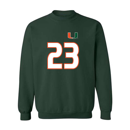 Miami - NCAA Women's Soccer : Faith Graziano - Replica Shersey Crewneck Sweatshirt