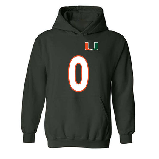 Miami - NCAA Women's Soccer : Emilie Maihs - Replica Shersey Hooded Sweatshirt-0