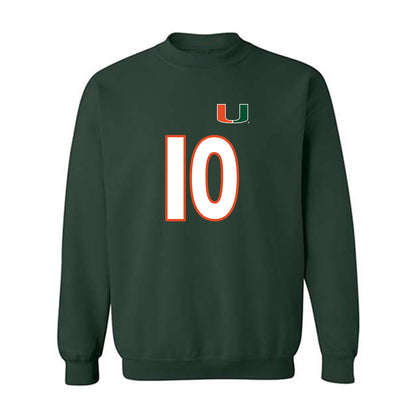 Miami - NCAA Women's Soccer : Eabha Omahony - Replica Shersey Crewneck Sweatshirt-0