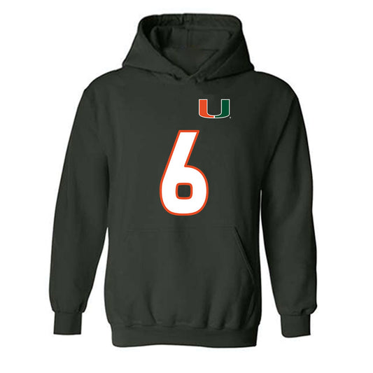 Miami - NCAA Women's Soccer : Tori Grambo - Replica Shersey Hooded Sweatshirt