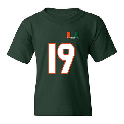 Miami - NCAA Women's Soccer : Madison Landers - Replica Shersey Youth T-Shirt-0