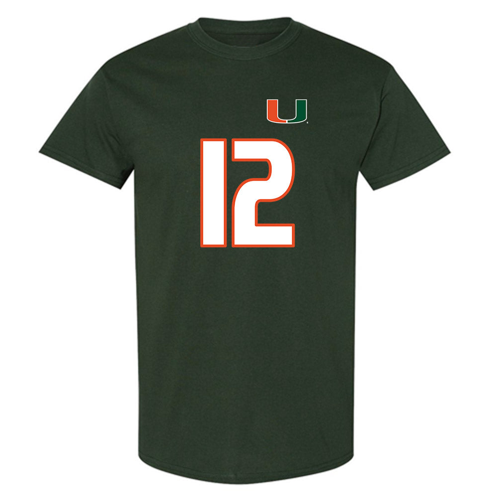 Miami - NCAA Women's Soccer : Teegan Melenhorst - Replica Shersey T-Shirt-0