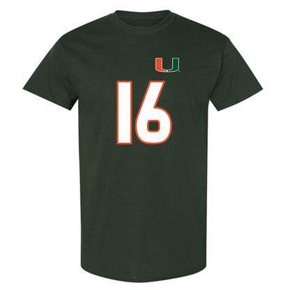 Miami - NCAA Women's Soccer : Sarah Greiner - Replica Shersey T-Shirt-0