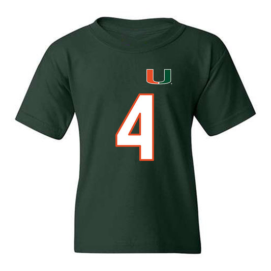 Miami - NCAA Women's Soccer : samantha marella - Replica Shersey Youth T-Shirt-0