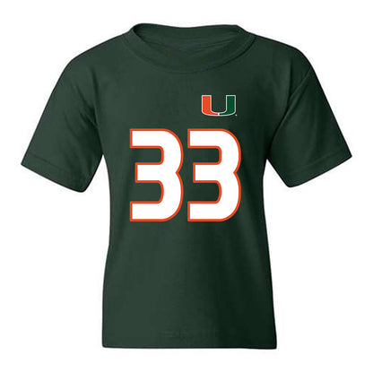 Miami - NCAA Women's Soccer : Hanna Moore - Replica Shersey Youth T-Shirt