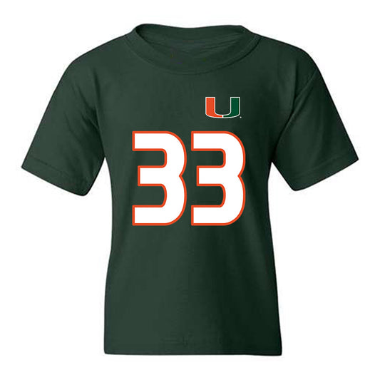 Miami - NCAA Women's Soccer : Hanna Moore - Replica Shersey Youth T-Shirt