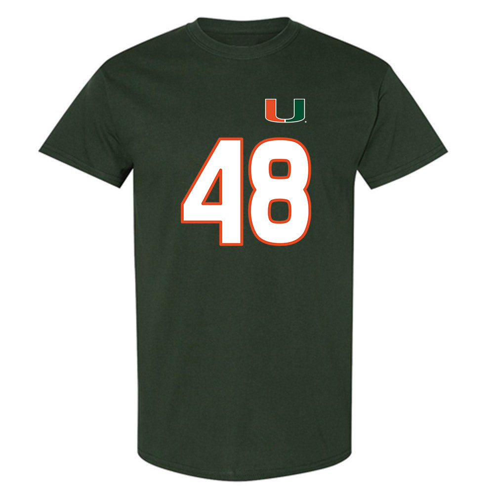 Miami - NCAA Women's Soccer : sage carey - Replica Shersey T-Shirt-0