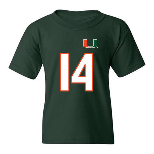 Miami - NCAA Women's Soccer : Taylor Maxwell - Replica Shersey Youth T-Shirt-0