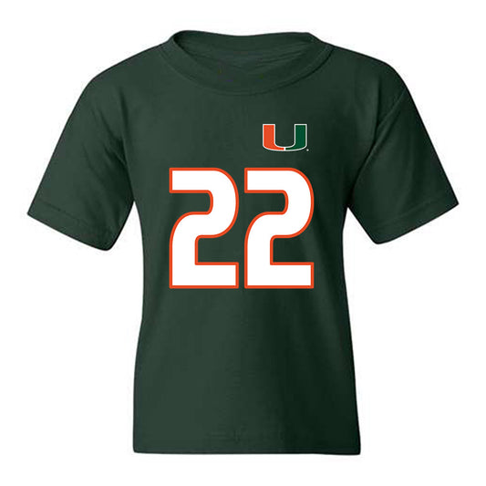 Miami - NCAA Women's Soccer : Brie Severns - Replica Shersey Youth T-Shirt-0