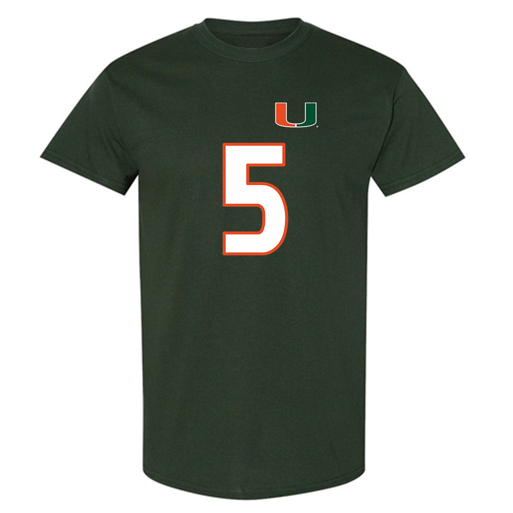 Miami - NCAA Women's Soccer : Amanda Peck - Replica Shersey T-Shirt-0