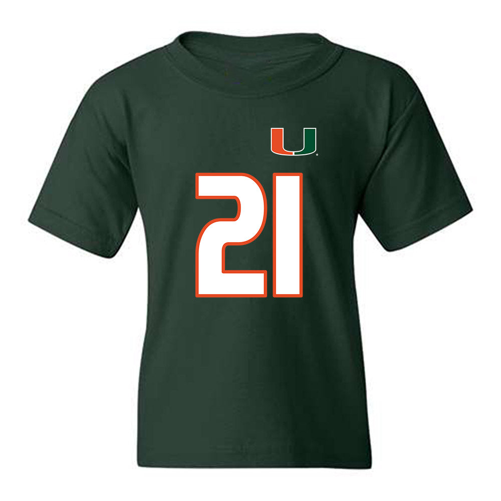 Miami - NCAA Women's Soccer : Kyla Gallagher - Replica Shersey Youth T-Shirt