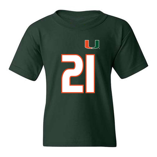 Miami - NCAA Women's Soccer : Kyla Gallagher - Replica Shersey Youth T-Shirt