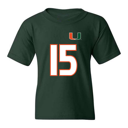 Miami - NCAA Women's Soccer : Allie Serlenga - Replica Shersey Youth T-Shirt-0