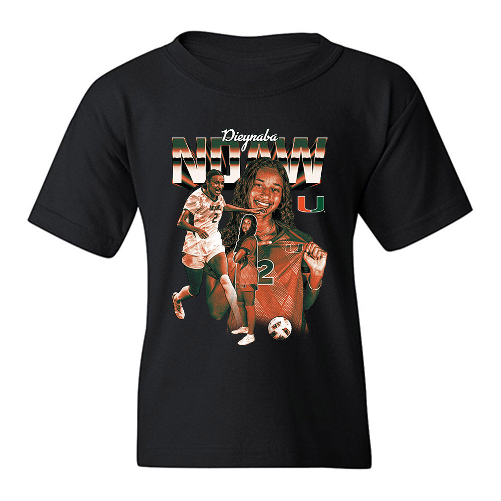 Miami - NCAA Women's Soccer : Dieynaba Ndaw - Youth T-Shirt