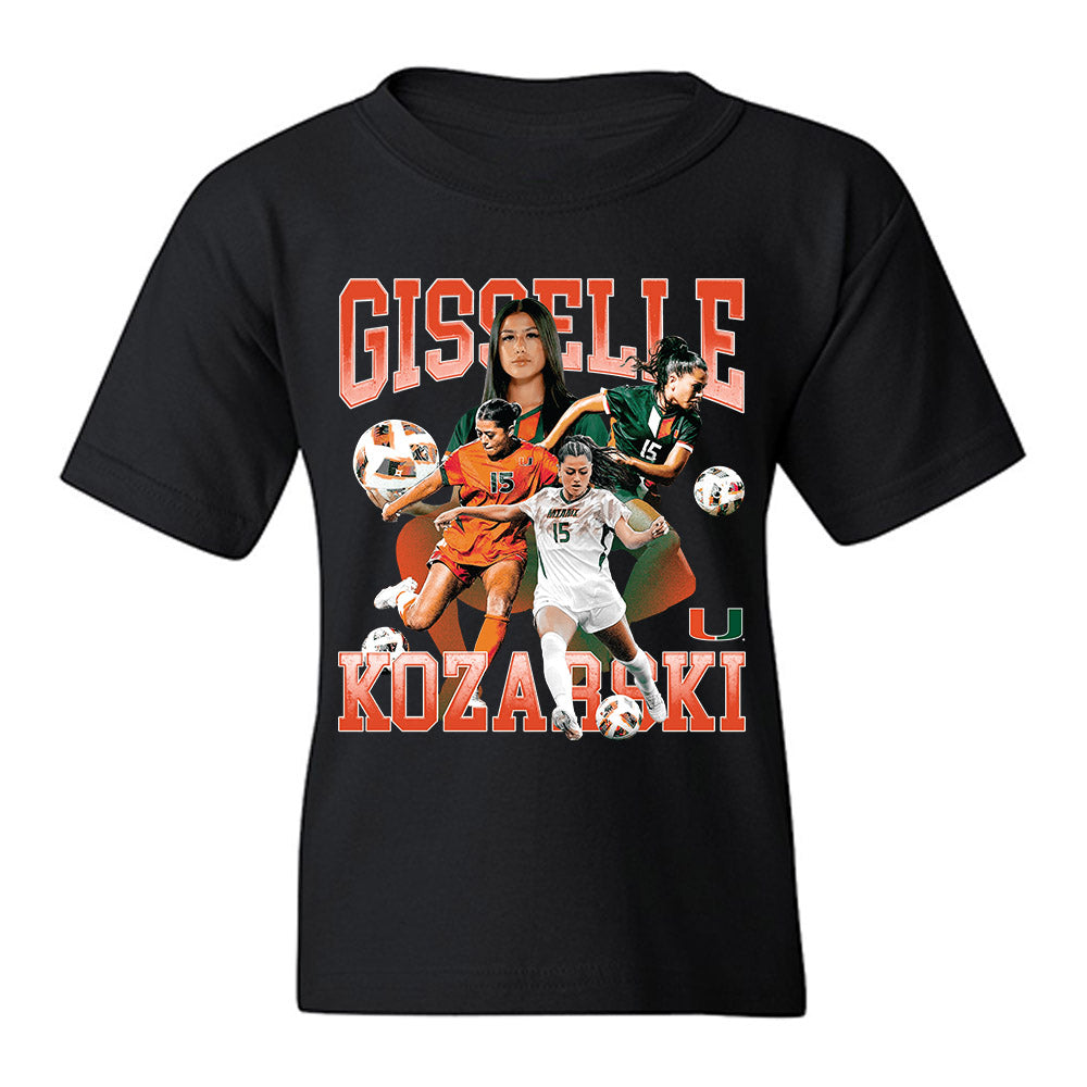 Miami - NCAA Women's Soccer : Gisselle Kozarski - Player Collage Youth T-Shirt