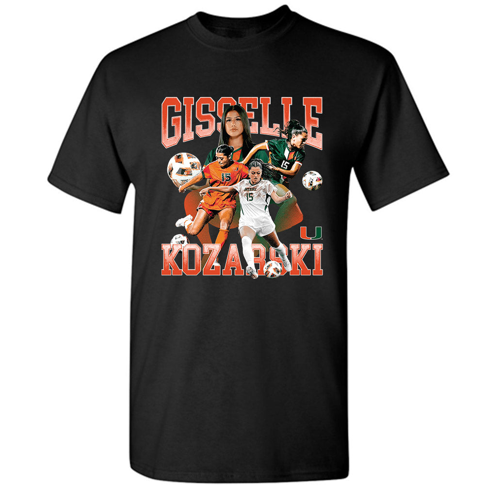 Miami - NCAA Women's Soccer : Gisselle Kozarski - Player Collage T-Shirt