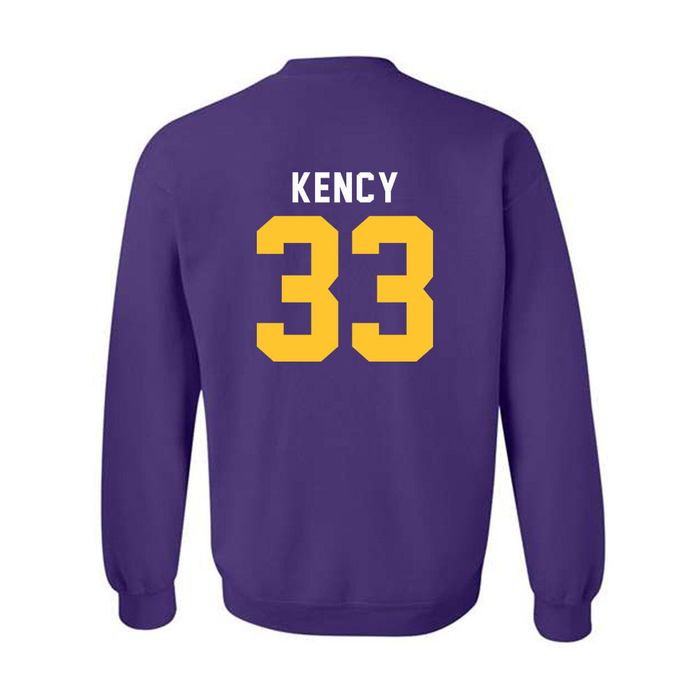 LSU - NCAA Football : David Kency - Classic Shersey Crewneck Sweatshirt-1