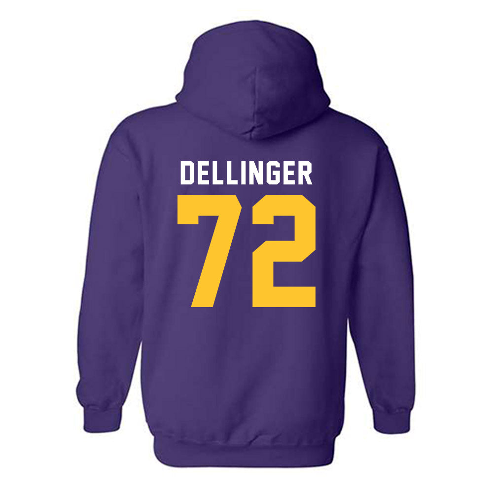 LSU - NCAA Football : Garrett Dellinger - Classic Shersey Hooded Sweatshirt