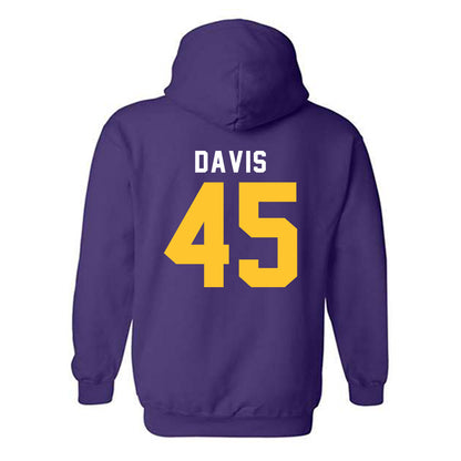 LSU - NCAA Football : Jake Davis - Classic Shersey Hooded Sweatshirt