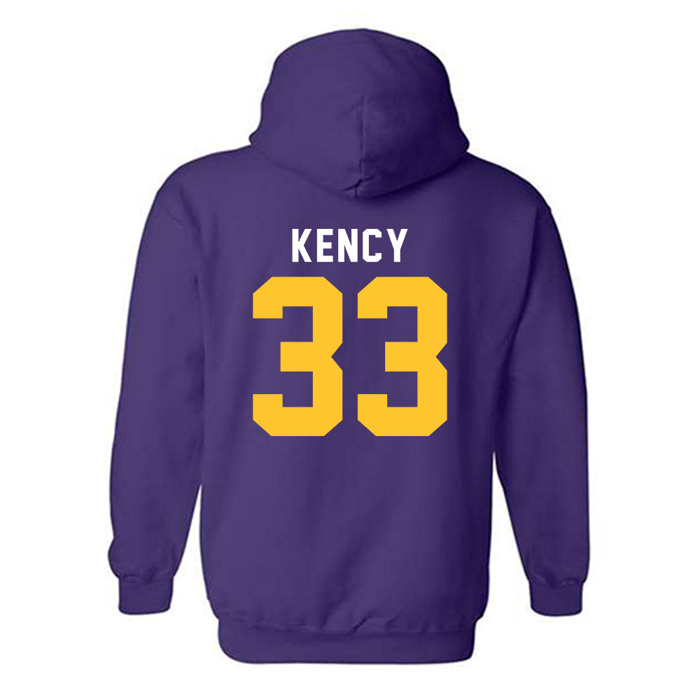 LSU - NCAA Football : David Kency - Classic Shersey Hooded Sweatshirt-1