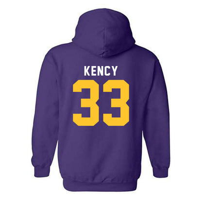 LSU - NCAA Football : David Kency - Classic Shersey Hooded Sweatshirt-1