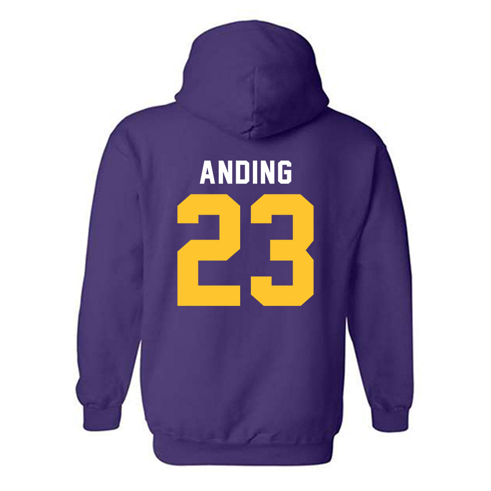 LSU - NCAA Football : Aidan Anding - Classic Shersey Hooded Sweatshirt-1