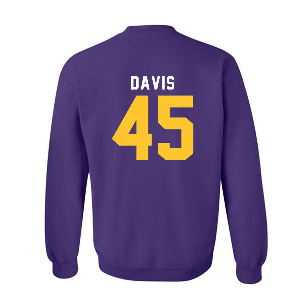 LSU - NCAA Football : Jake Davis - Classic Shersey Crewneck Sweatshirt