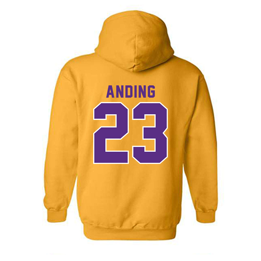 LSU - NCAA Football : Aidan Anding - Classic Shersey Hooded Sweatshirt-1