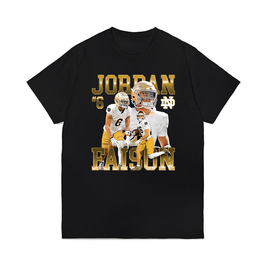Notre Dame - NCAA Football : Jordan Faison - Premium T-Shirt-0